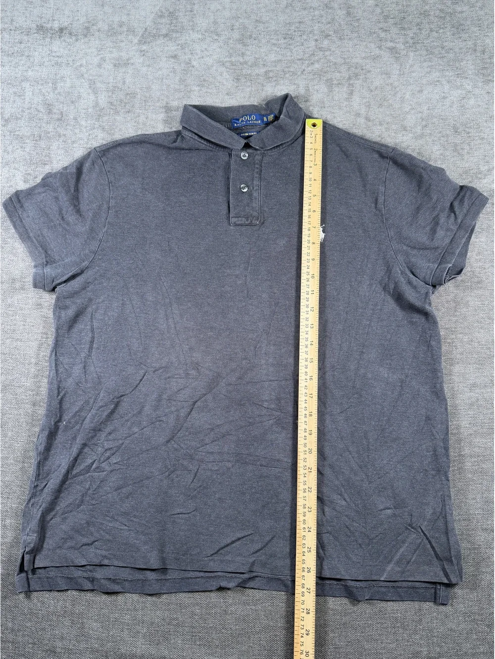 Polo Ralph Lauren Custom Slim Fit XL Gray Polo Shirt